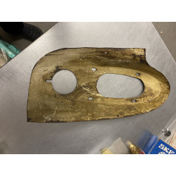 Repair panel for tail light frame left - Spider, 1961-65 - NOS