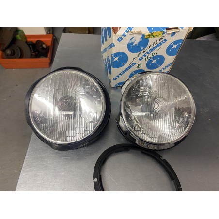 Fernscheinwerfer kompletter Satz 106 - Spider, Sprint & Berlina - Carello, NOS