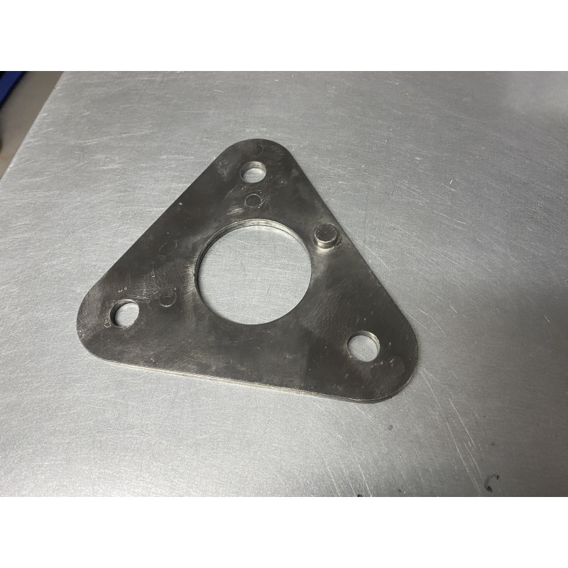 Back plate for steering and idler box - used