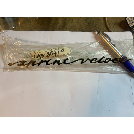 Schriftzug "sprint veloce", goldfarben, hinten, Giulietta Sprint Veloce