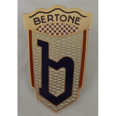 Emblem BERTONE, goldfarben, seitlich - 1300 bis Bj. '58