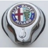 Badge Alfa Romeo Milano, enamel, 55mm for trunk/boot lock- Spider - used original