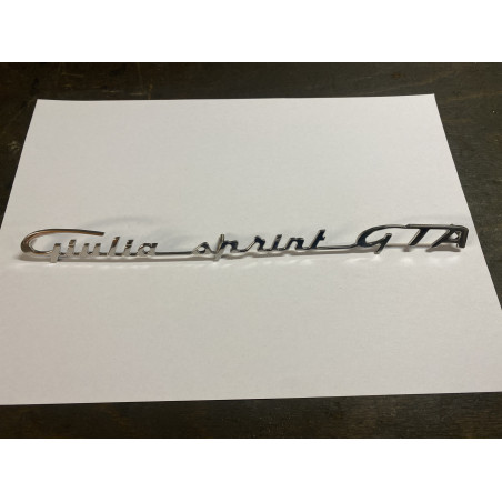 Schriftzug Alfa Romeo 105 "Giulia Sprint GTA" für Kofferraumdeckel
