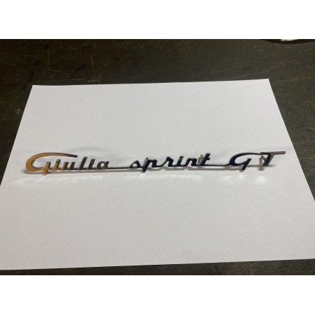 Script Alfa Romeo 105 "Giulia Sprint GT" for boot lid