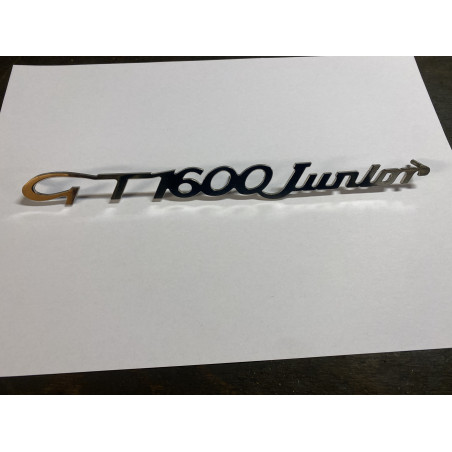 Schriftzug Alfa Romeo 105 "GT 1600 Junior" für Kofferraumdeckel