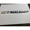 Schriftzug Alfa Romeo 105 "GT 1600 Junior" für Kofferraumdeckel