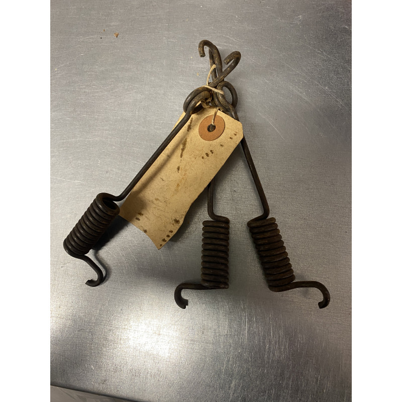 Rückholfeder (Satz für eine Seite, 3 Stk.) vorn, 3-Backenbremse - NOS