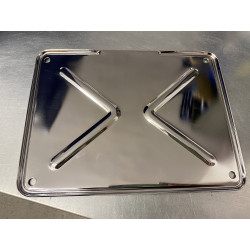 Plinth for rear license plate, chromed - Spider