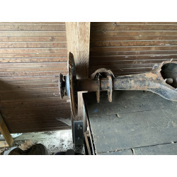 Rear axle housing 1900 including half shafts and drum dust plates