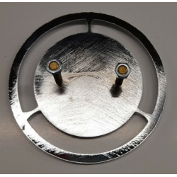 Emblem Alfa Romeo, schwarz mit Kranz, mit Kunststoff Beschichtung, hinten