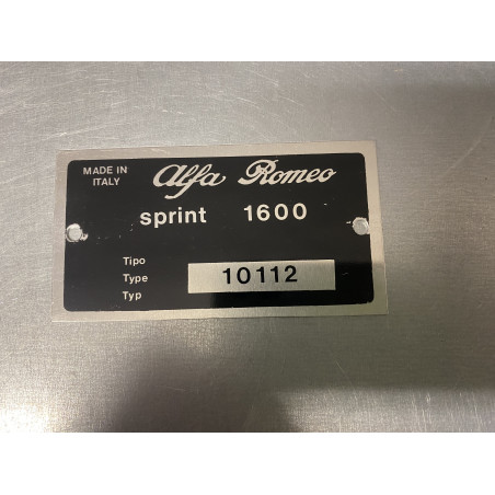 Typenschild 10112 für 101 Giulia Sprint
