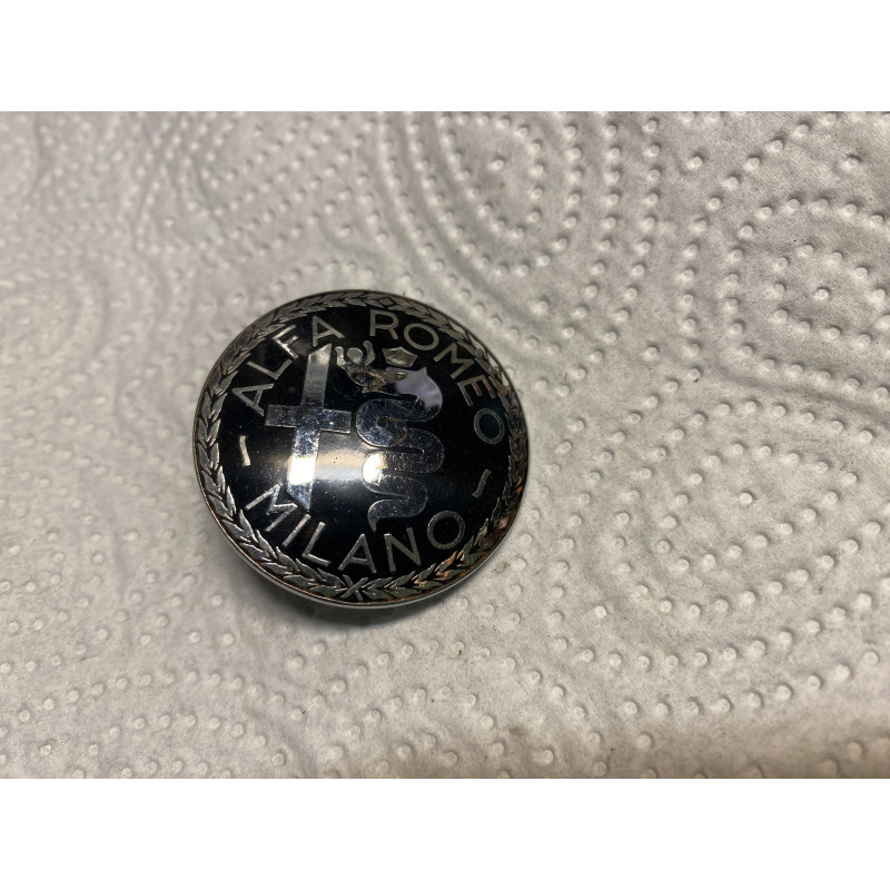 Trunk/boot badge Alfa Romeo, black w/o satelite - until 1958