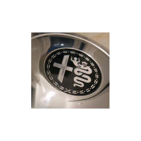 Schwarzes Emblem für Radkappe