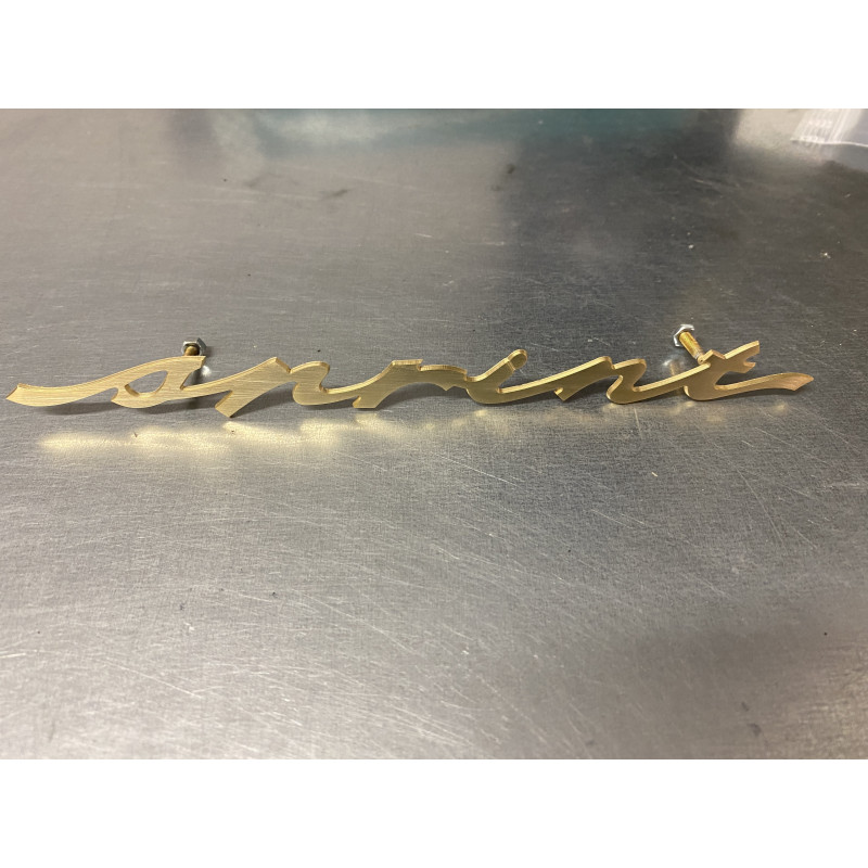 Schriftzug "sprint", goldfarben, hinten - Giulietta Sprint ab Bj.'56