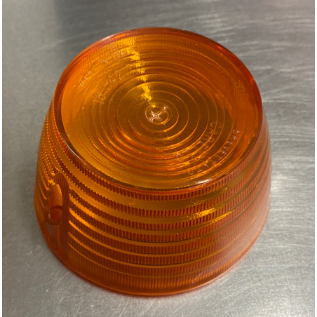 Glas Blinker hinten, gelb, original Carello - SS