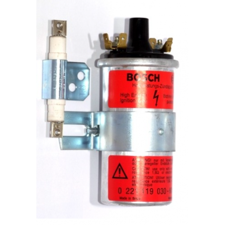 Hochleistungszündspule BOSCH rot, mit Vorwiderstand