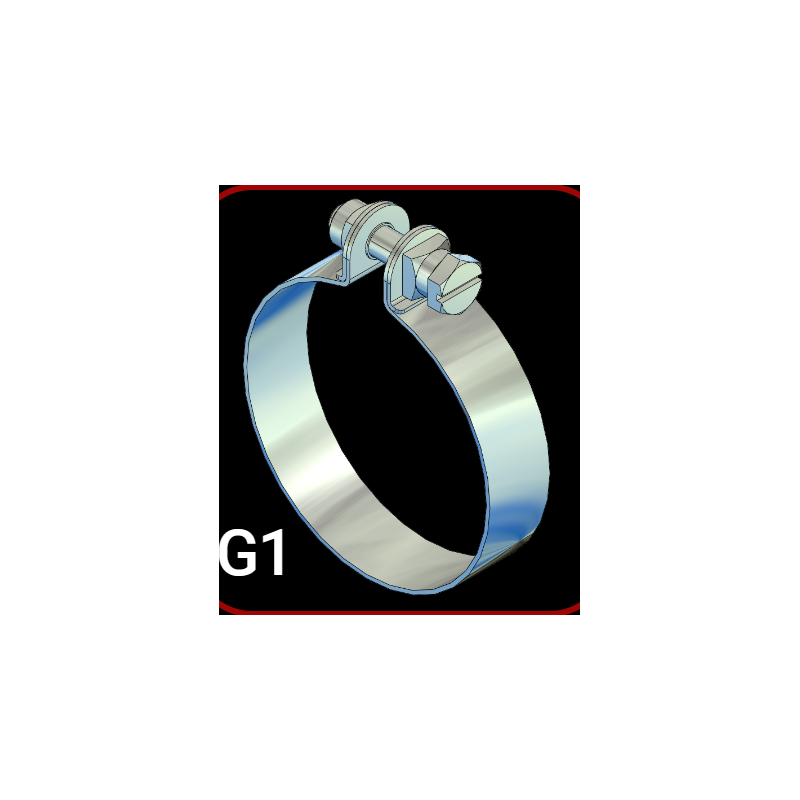 Retaining clamp for air filter housing - single downdraft SOLEX