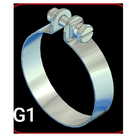 Retaining clamp for air filter housing - single downdraft SOLEX