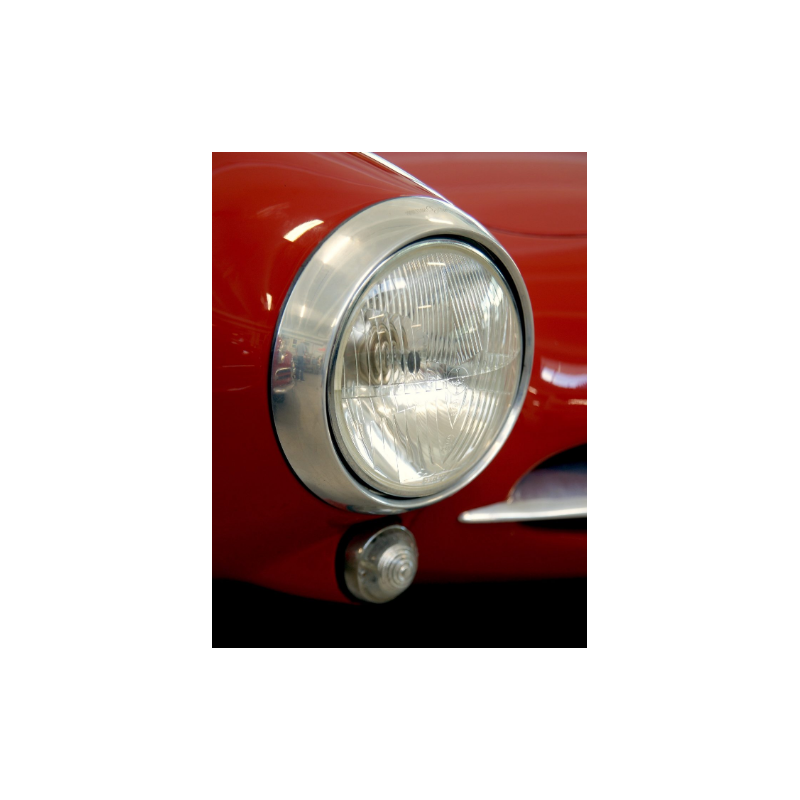 Aluminium Zierring Scheinwerfer SZ & SS Low Nose (Satz) - original Carello - NOS