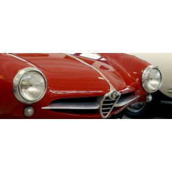 Aluminium Zierring Scheinwerfer SZ & SS Low Nose (Satz) - original Carello - NOS