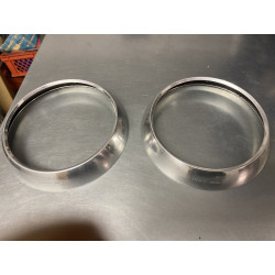 Aluminium Zierring Scheinwerfer SZ & SS Low Nose (Satz) - original Carello - NOS