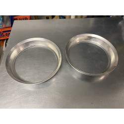 Aluminium Zierring Scheinwerfer SZ & SS Low Nose (Satz) - original Carello - NOS