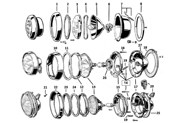Beleuchtung vorn Sprint/Berlina